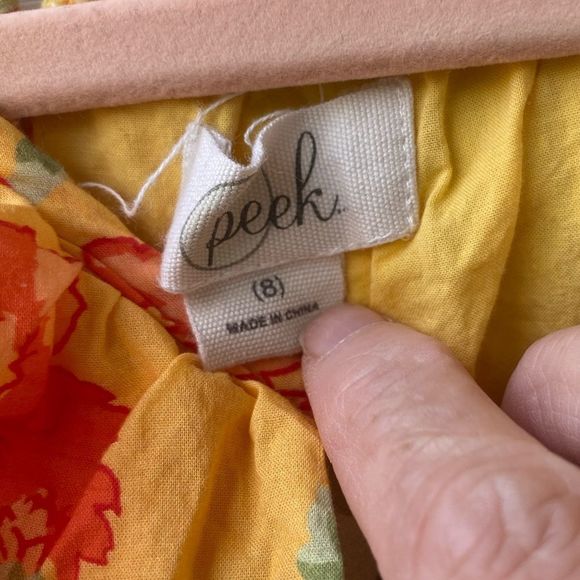 Peek Yellow Floral Ruffle Romper SO CUTE 🥰 - Picture 4 of 4